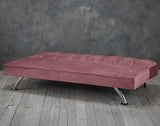 Brighton 3 Seater Velvet Clic Clac Sofa Bed - LPD