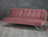 Brighton 3 Seater Velvet Clic Clac Sofa Bed - LPD