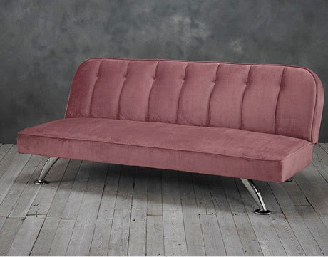 Brighton 3 Seater Velvet Clic Clac Sofa Bed - LPD