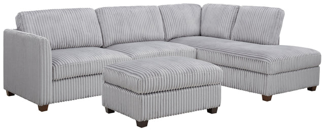 Brittany Right Hand Corner Terminal Sofa and Footstool - TGC