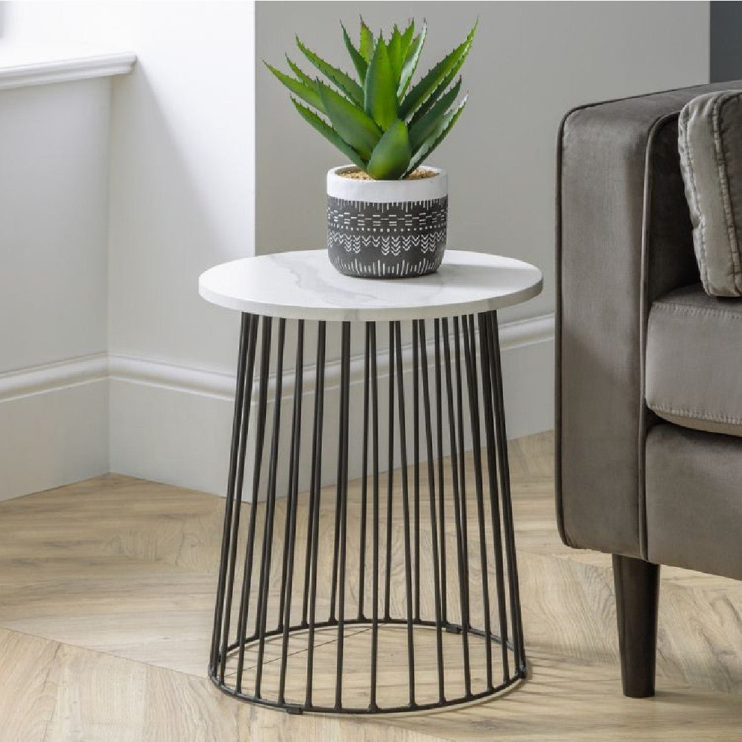 Broadway Round Lamp Table - Julian Bowen