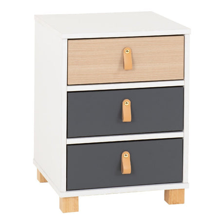 Brooklyn 3 Drawer Bedside - Seconique