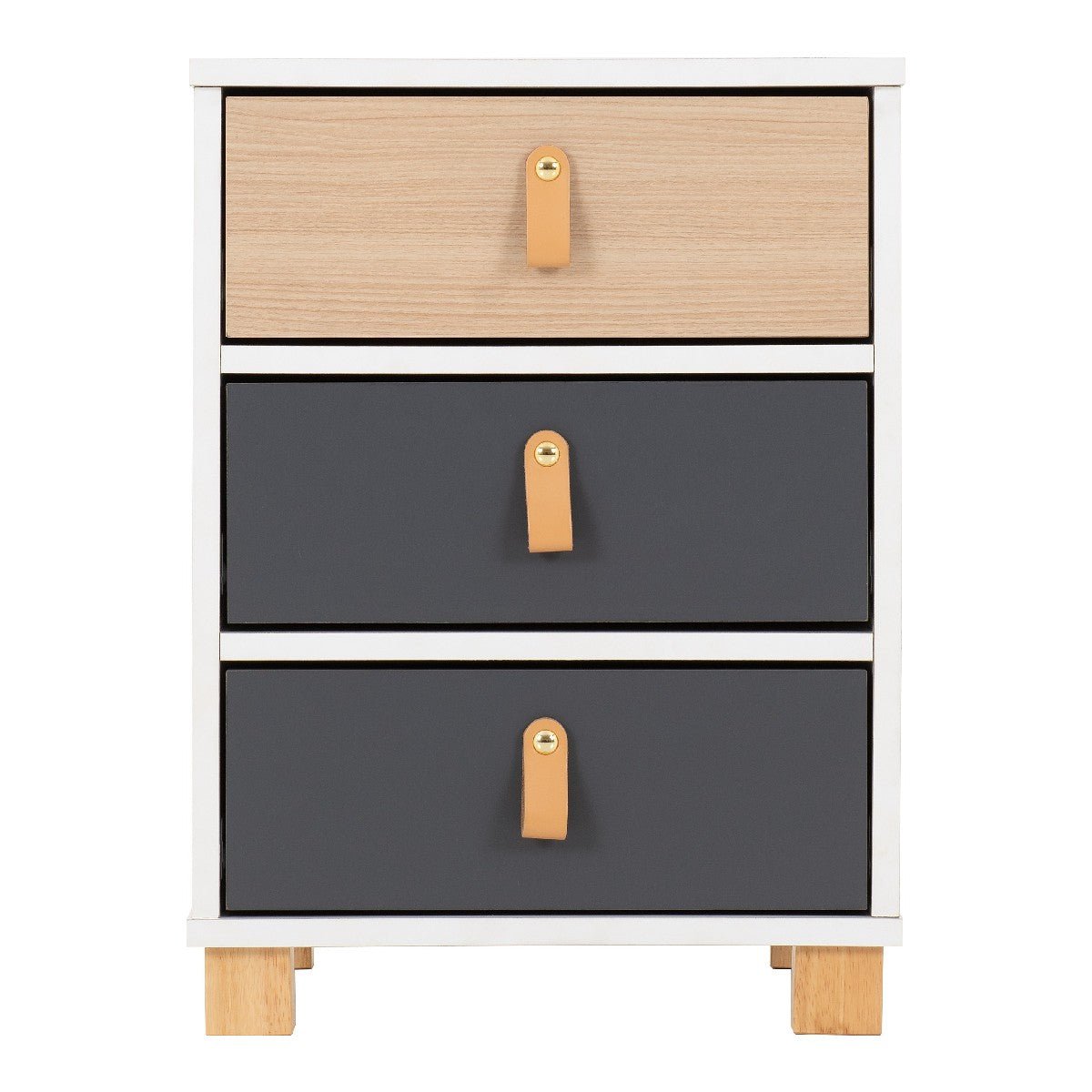 Brooklyn 3 Drawer Bedside - Seconique