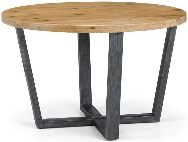 Brooklyn Round & Luxe Chairs Dining Set - Julian Bowen