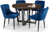 Brooklyn Round & Luxe Chairs Dining Set - Julian Bowen