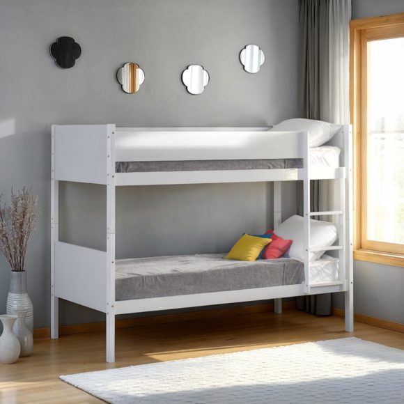 Bruno 3ft Single Bunk Bed White - Seconique