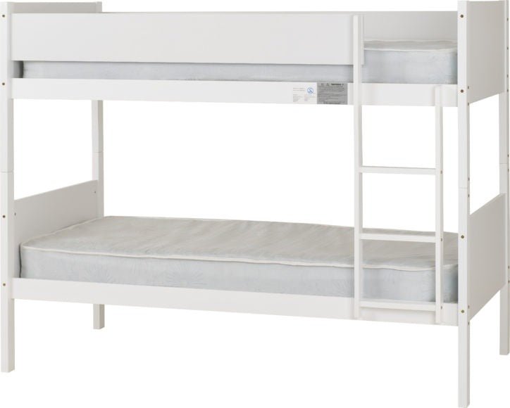 Bruno 3ft Single Bunk Bed White - Seconique