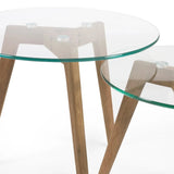 Bryant Nest of 2 Glass Tables - Julian Bowen