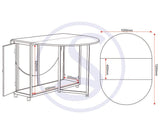 Budget Butterfly Folding Space Saving Dining Set - Seconique