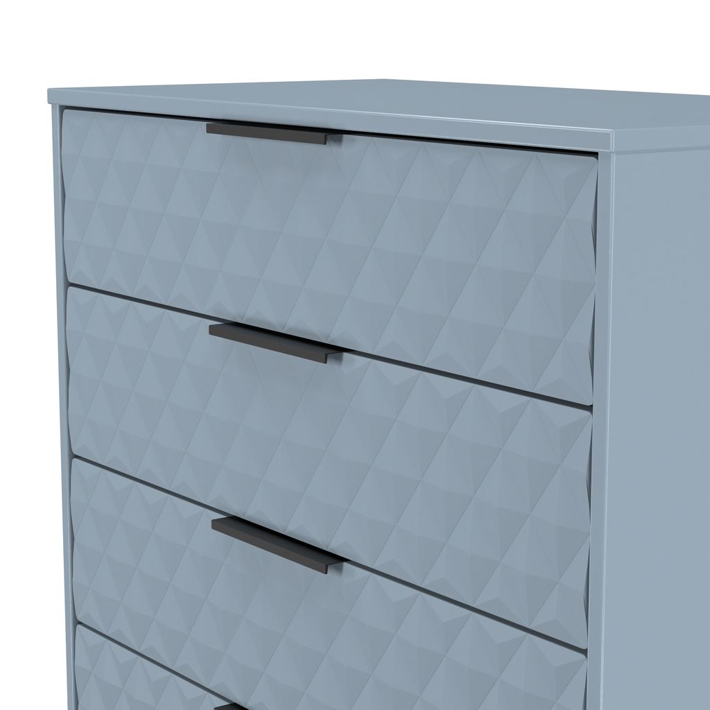Harlequin 4 Drawer Chest with Black Hairpin Legs