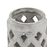 Athena Stone Lattice Ceramic Lantern