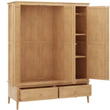 Huron 3 Door 2 Drawer Triple Wardrobe