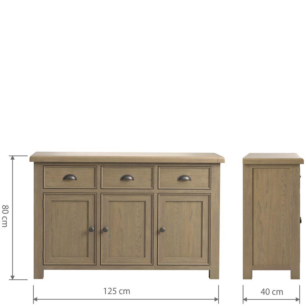 Acadia 3 Door 3 Drawer Large Sideboard