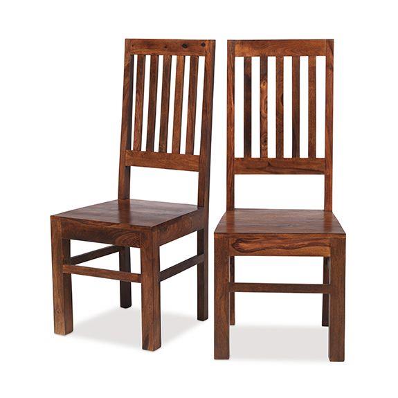 Denali High Black Slatted Dining Chair