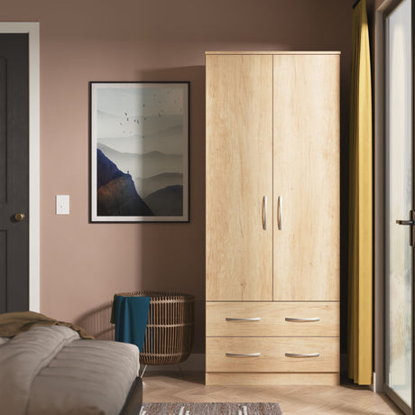 Avon 2 Drawer 2 Door Double Wardrobe