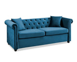 Cambridge Chester Velvet 3 Seater Sofa - TGC