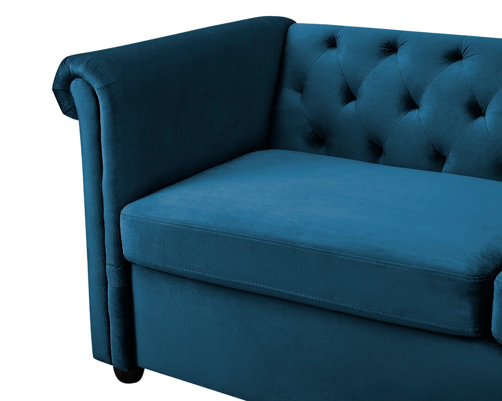 Cambridge Chester Velvet 3 Seater Sofa - TGC