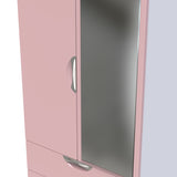 Camden 2 Door 2 Drawer Mirrored Wardrobe - Welcome Furniture