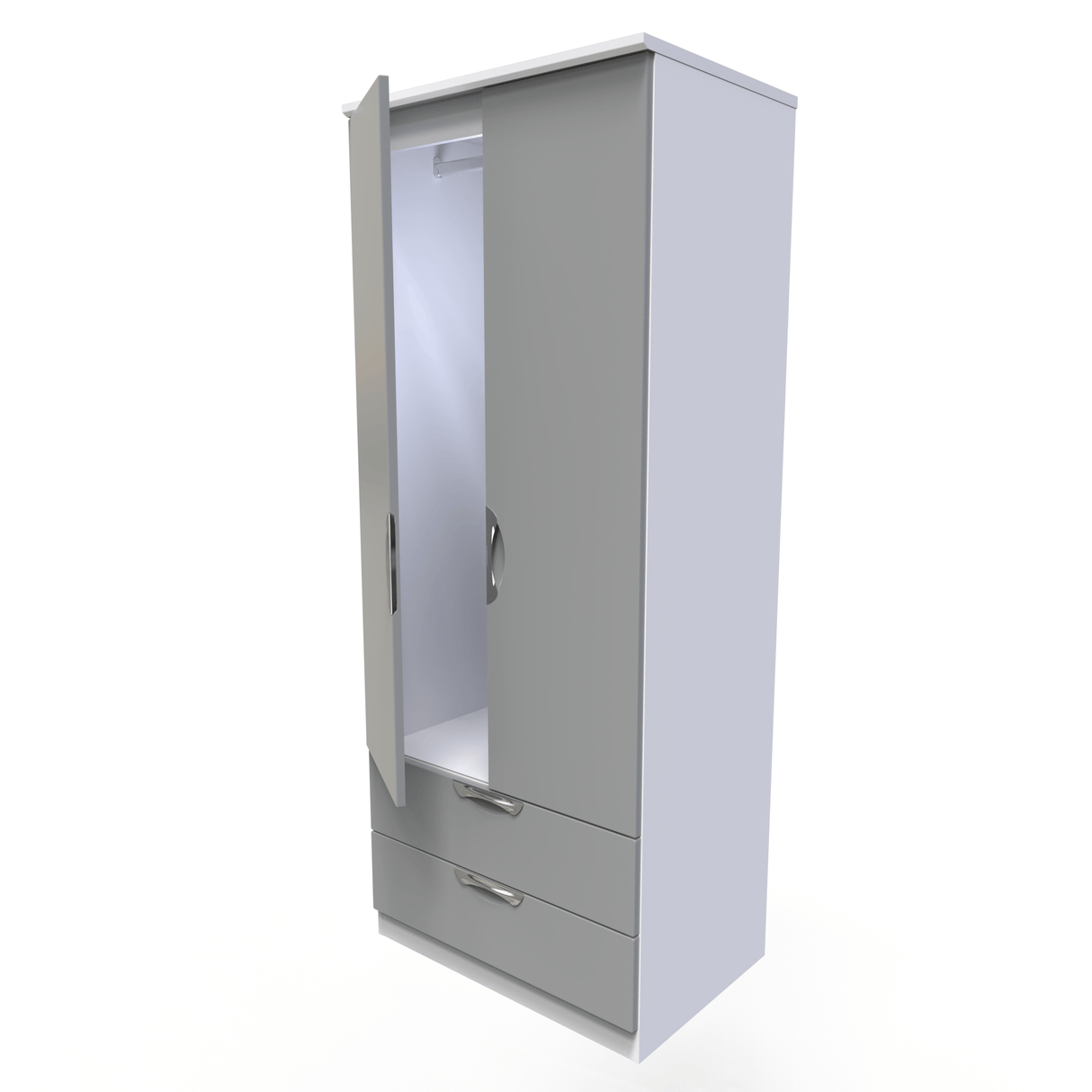 Camden 2 Door 2 Drawer Wardrobe - Welcome Furniture