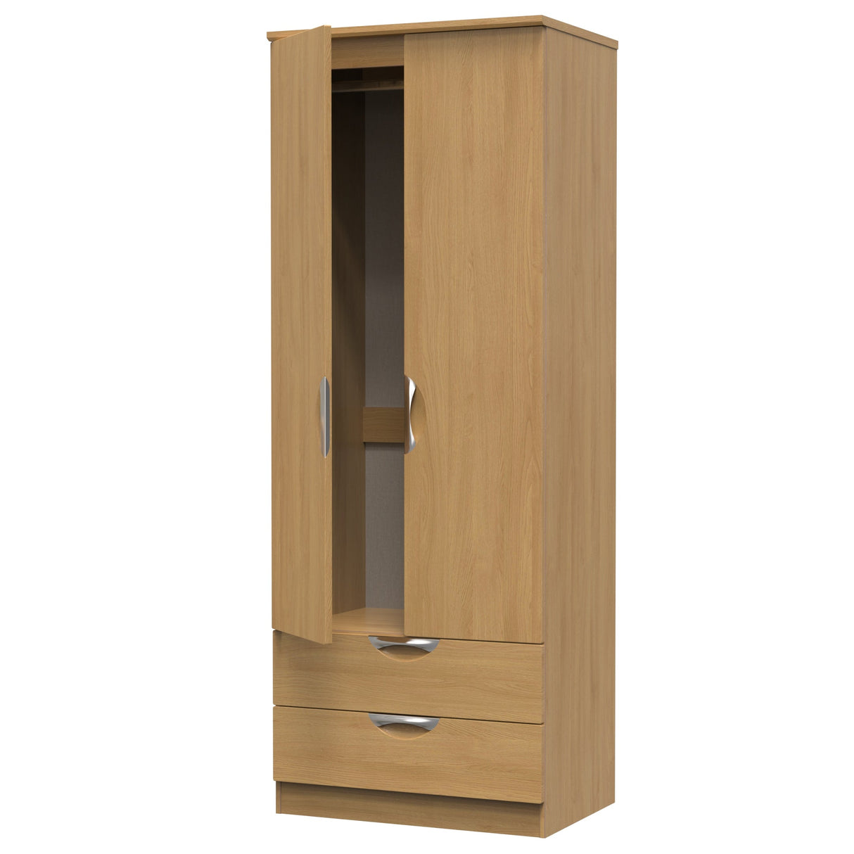 Camden 2 Door 2 Drawer Wardrobe - Welcome Furniture