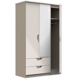 Camden 3 Door 2 Drawer Mirrored Wardrobe - Welcome Furniture