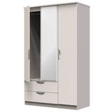 Camden 3 Door 2 Drawer Mirrored Wardrobe - Welcome Furniture