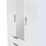 Camden 3 Door 2 Drawer Mirrored Wardrobe - Welcome Furniture