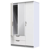 Camden 3 Door 2 Drawer Mirrored Wardrobe - Welcome Furniture