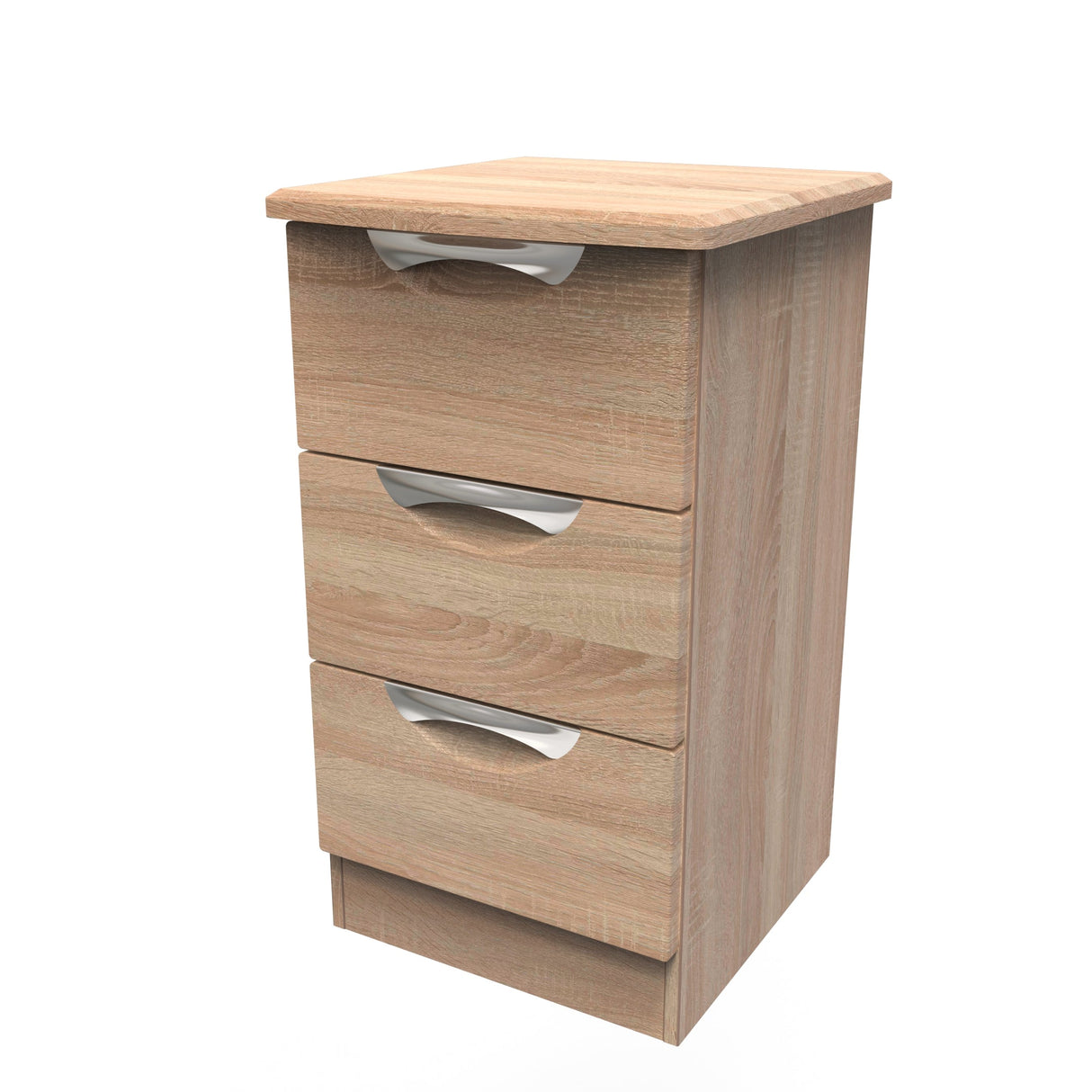 Camden 3 Drawer Bedside Cabinet - Welcome Furniture