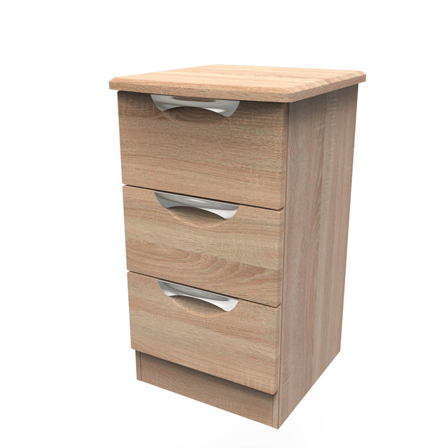 Camden 3 Drawer Bedside Cabinet - Welcome Furniture