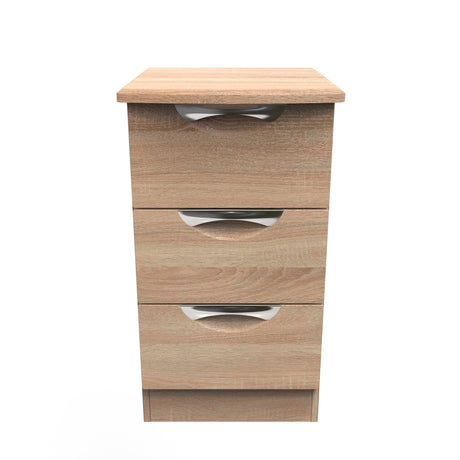 Camden 3 Drawer Bedside Cabinet - Welcome Furniture