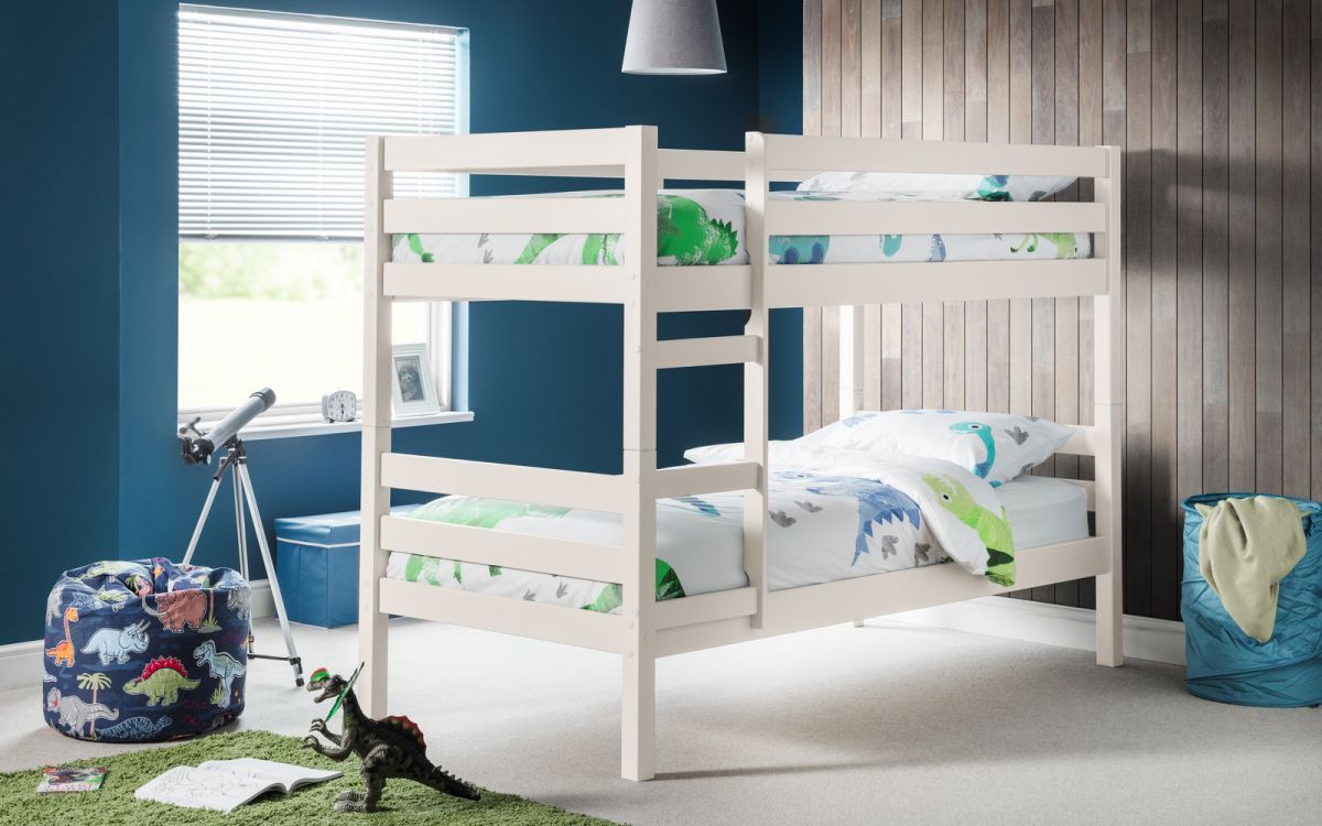 Camden White Single Bunk Bed 3ft