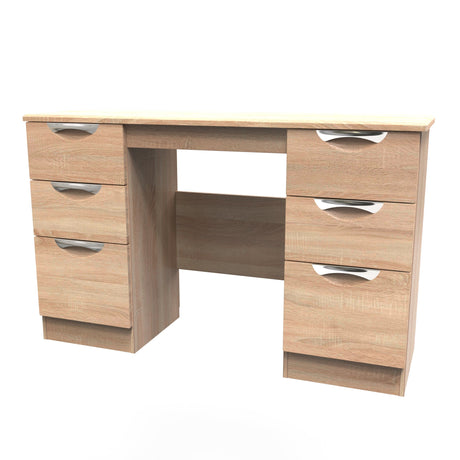 Camden Double Pedestal 6 Drawer Dressing Table - Welcome Furniture