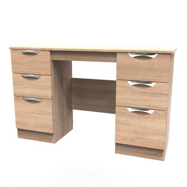 Camden Double Pedestal 6 Drawer Dressing Table - Welcome Furniture
