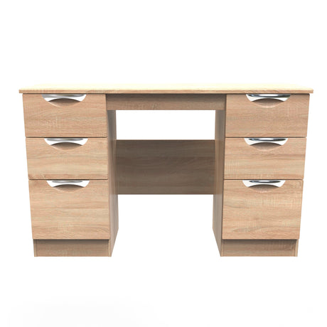 Camden Double Pedestal 6 Drawer Dressing Table - Welcome Furniture