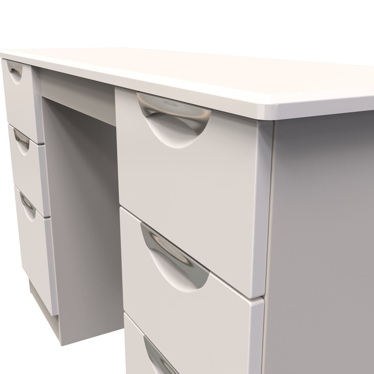 Camden Double Pedestal 6 Drawer Dressing Table - Welcome Furniture