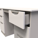 Camden Double Pedestal 6 Drawer Dressing Table - Welcome Furniture