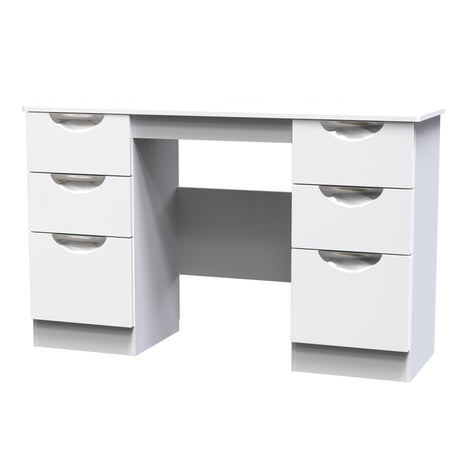 Camden Double Pedestal 6 Drawer Dressing Table - Welcome Furniture