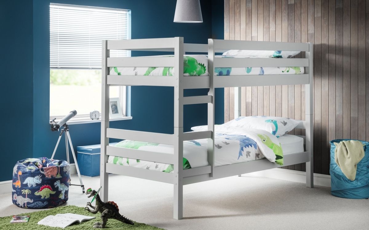 Camden Grey Single Bunk Bed 3ft