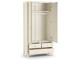 Cameo Stone White 2 Door 3 Drawer Wardrobe