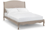 Camille Oatmeal Linen and Limed Oak Bed Frame