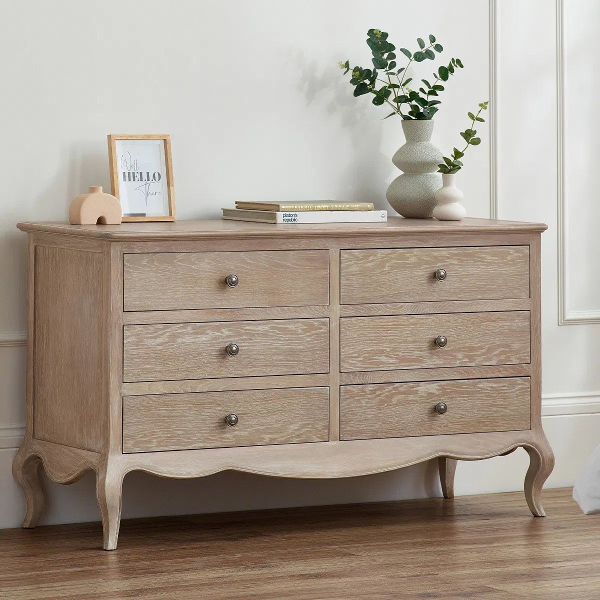 Camille Wide 6 Drawer Chest - Julian Bowen