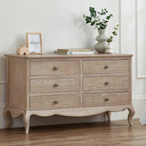 Camille Wide 6 Drawer Chest - Julian Bowen