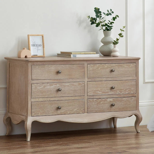 Camille Wide 6 Drawer Chest - Julian Bowen