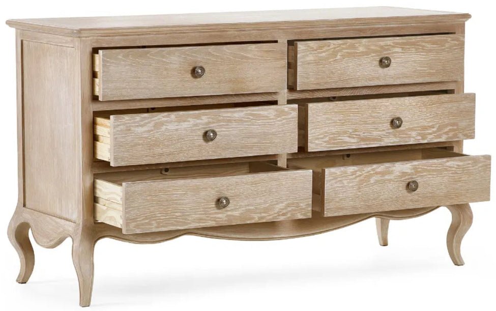 Camille Wide 6 Drawer Chest - Julian Bowen