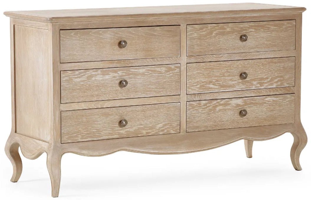 Camille Wide 6 Drawer Chest - Julian Bowen