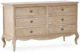 Camille Wide 6 Drawer Chest - Julian Bowen