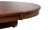 Canterbury Round Extending Oval Dining Table Mahogany Finish