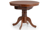 Canterbury Round Extending Oval Dining Table Mahogany Finish