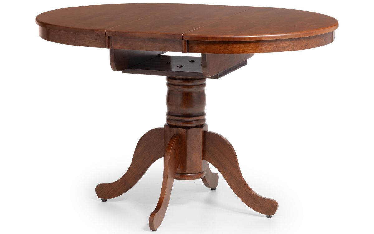 Canterbury Round Extending Oval Dining Table Mahogany Finish